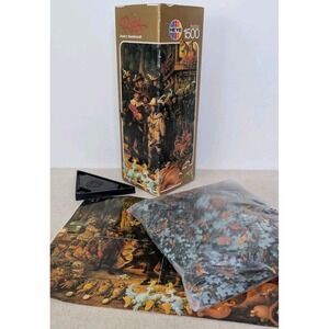Heye 1991 Triangle Puzzle Ryba REMBRANDT 1500 Pieces 100% Complete w Poster